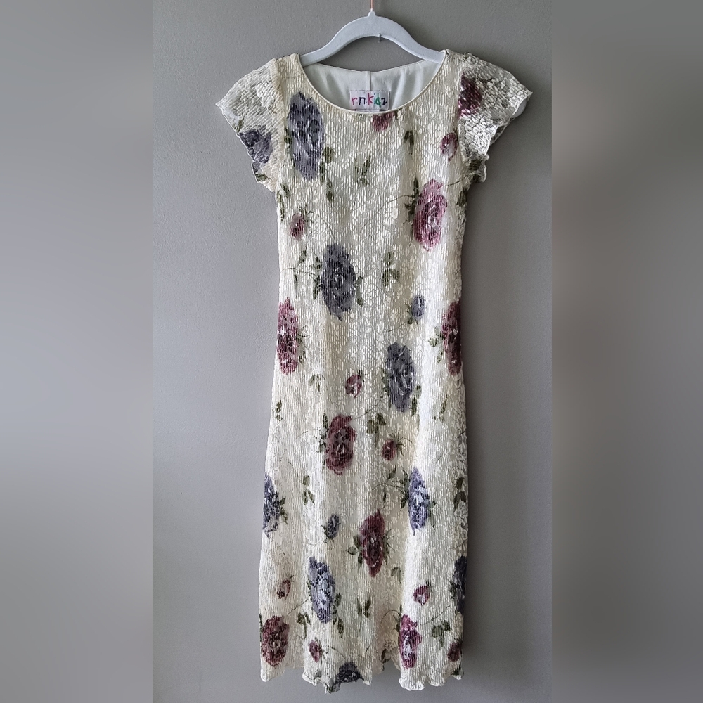 r.n.kidz Flowered Lace Dress